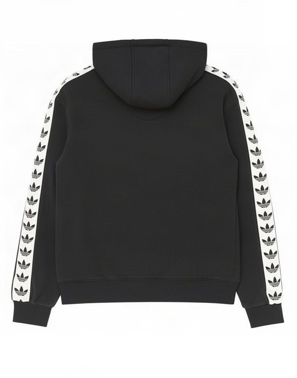 Felpa con cappuccio grafica da uomo Adidas, piccola, in cotone color block nero