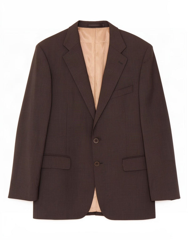Giacca blazer a 2 bottoni da uomo Marks & Spencer UK 40 lana vergine grigio medio