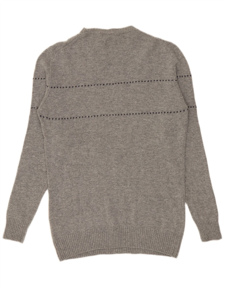 Liu Jo Uomo Maglione Girocollo Maglione Grande Lana a Righe Grigie