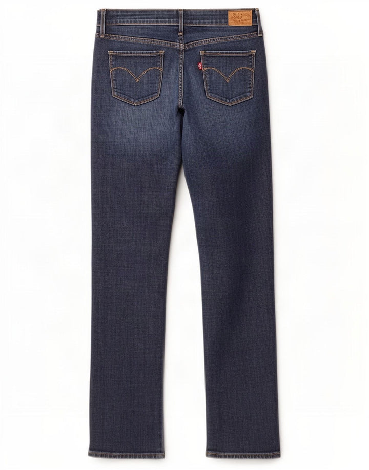 Jeans dritti con curvatura leggera da donna Levi's US 8 Medium W29 L29 Blu Navy
