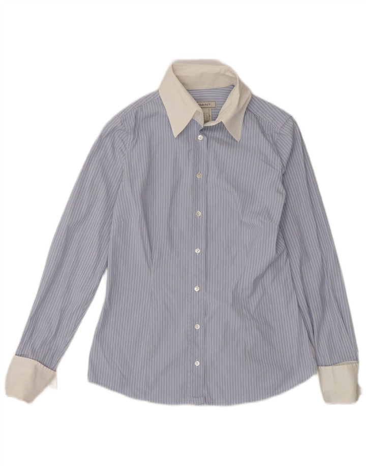 Camicia da donna Gant UK 10 piccolo cotone a righe blu