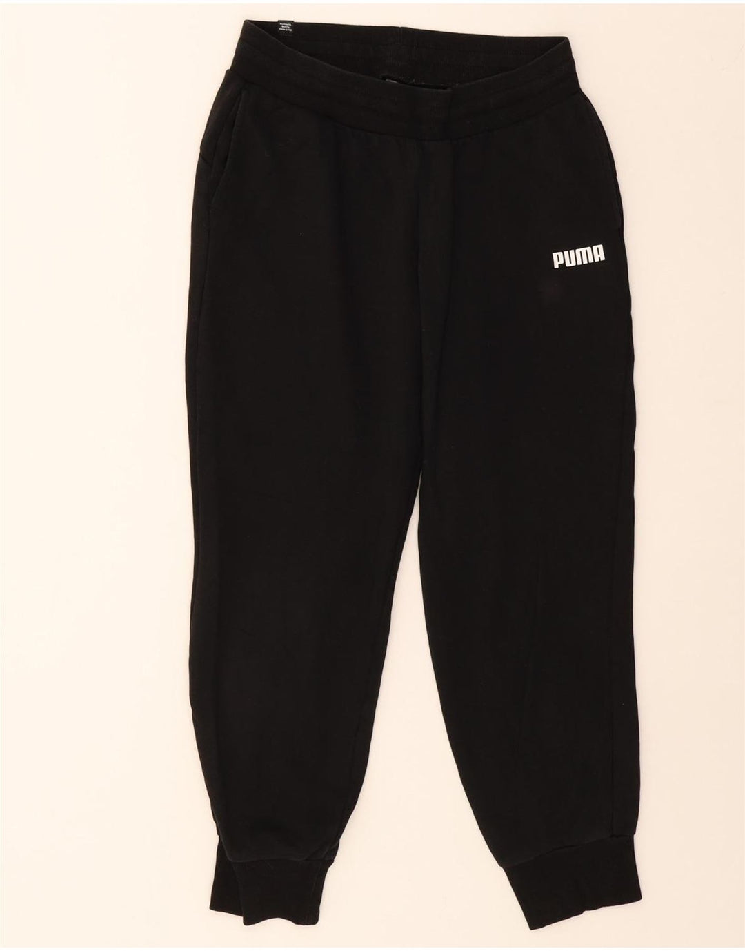 PUMA Mens Tracksuit Trousers Joggers Small  Black Vintage Puma and Second-Hand Puma from Messina Hembry 