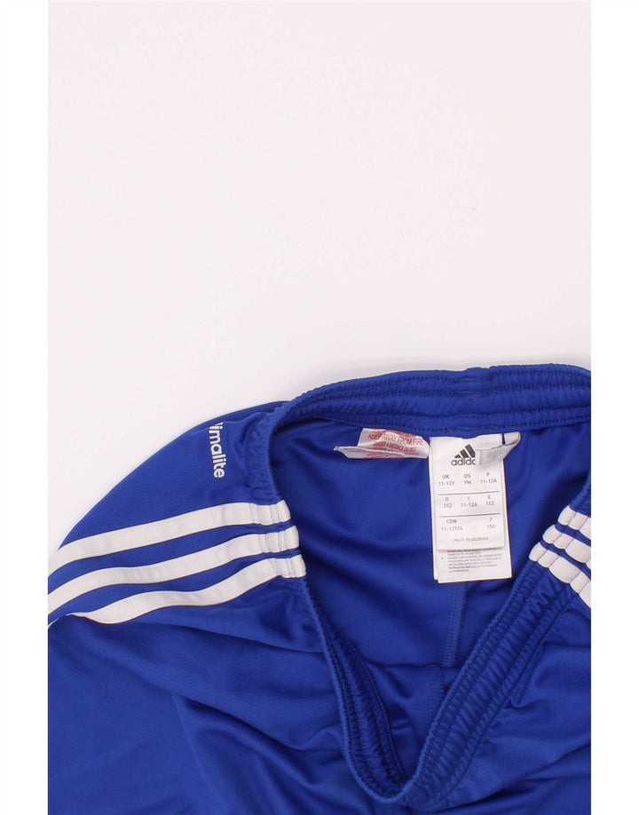 Pantaloncini sportivi Adidas Climalite da ragazzo 11-12 anni in poliestere blu