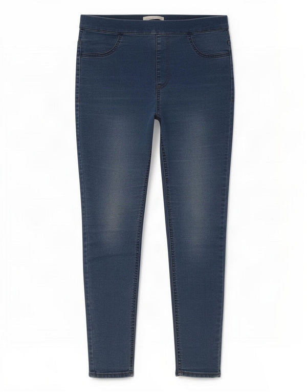 Jeans Jeggings corti da donna Marks & Spencer UK 12 medio W28 L25 cotone blu