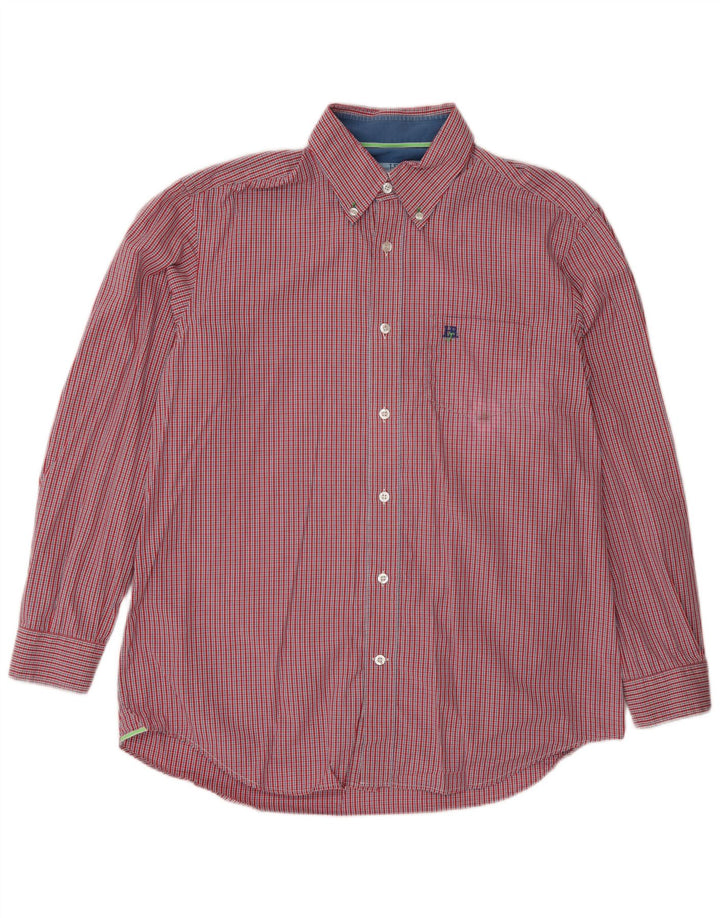 Camicia da uomo Harmont & Blaine XL in cotone a quadretti rossi