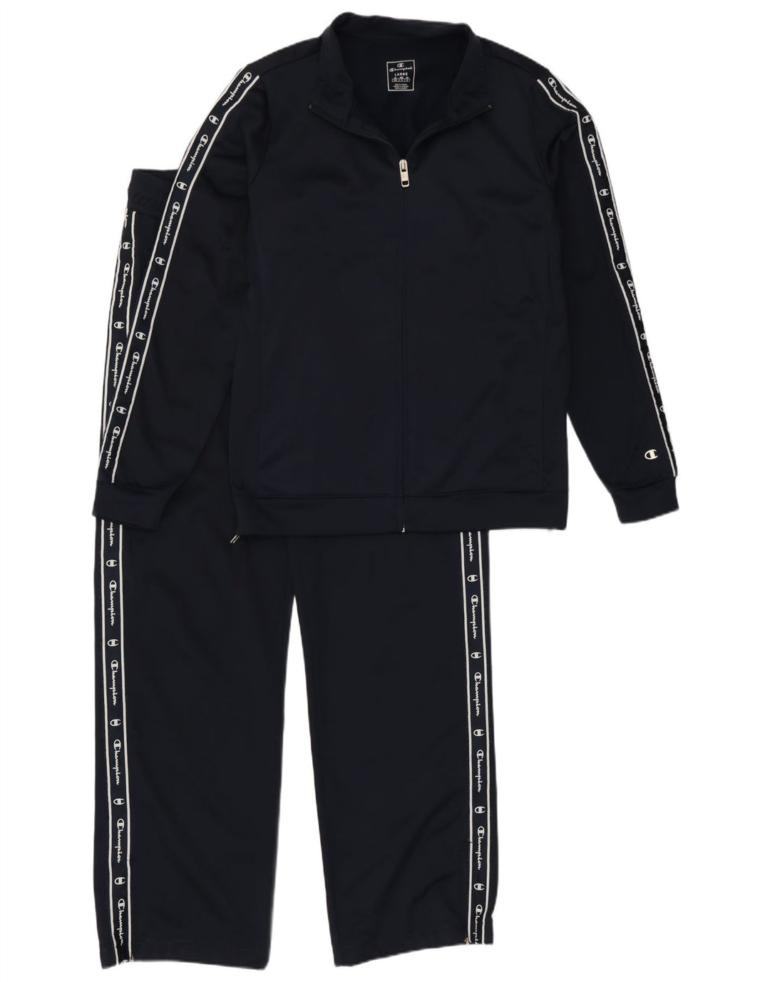 Tuta intera da donna con grafica Champion UK 16 Large in poliestere blu navy