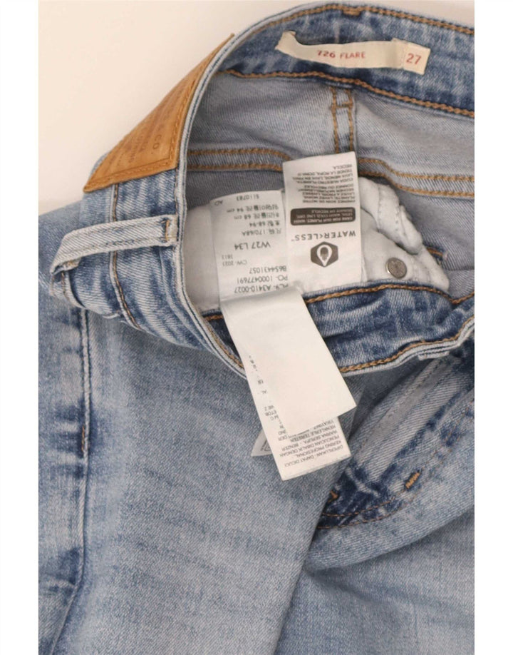 Jeans Levi's da donna 726 svasati W27 L34 cotone blu
