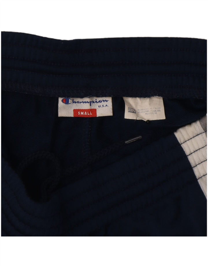 Pantaloni da tuta con grafica Champion da uomo piccoli color block blu navy