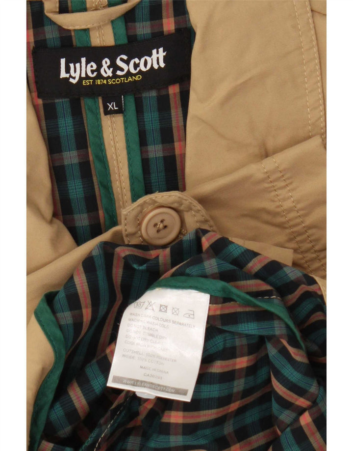 Trench da uomo Lyle & Scott UK 42 XL Poliestere beige