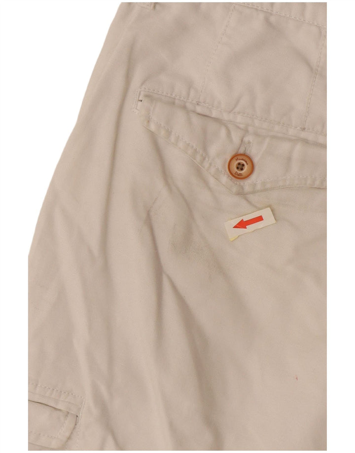 Pantaloncini cargo da uomo Massimo Dutti EU 42 Large W32 Bianco