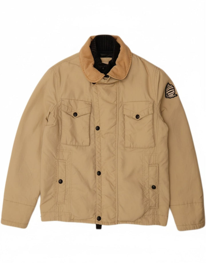 MARINA YACHTING Mens Bomber Jacket IT 50 Large Beige Polyamide Vintage Marina Yachting and Second-Hand Marina Yachting from Messina Hembry 