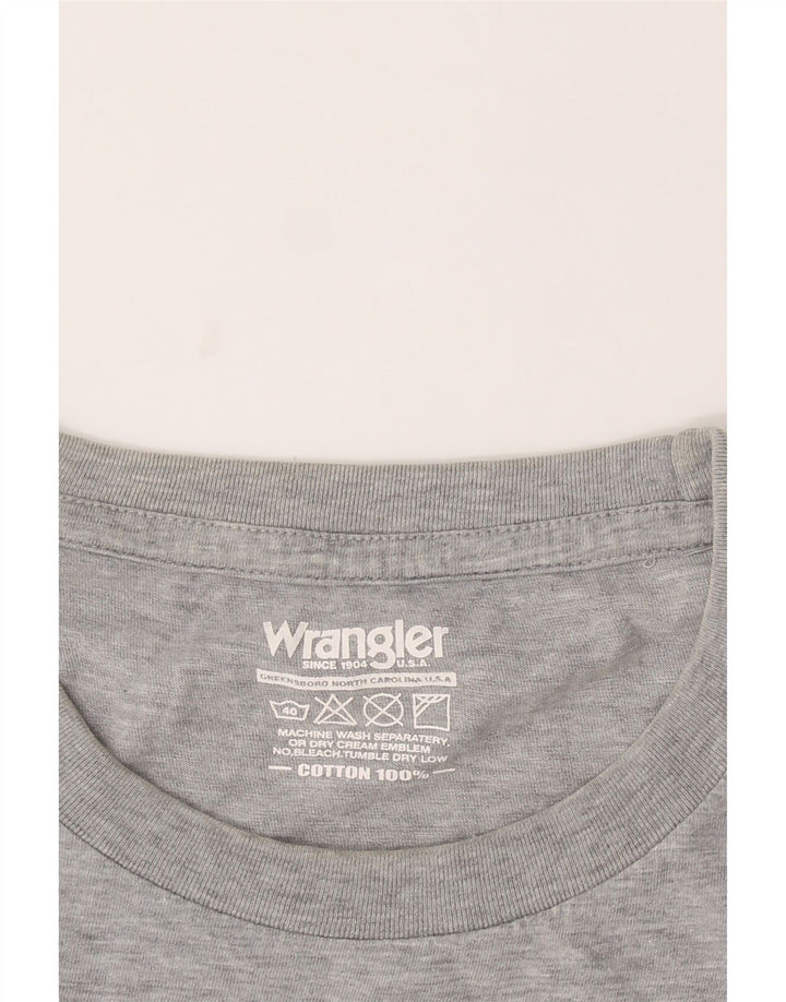 WRANGLER Mens T-Shirt Top Large Grey Vintage Wrangler and Second-Hand Wrangler from Messina Hembry 