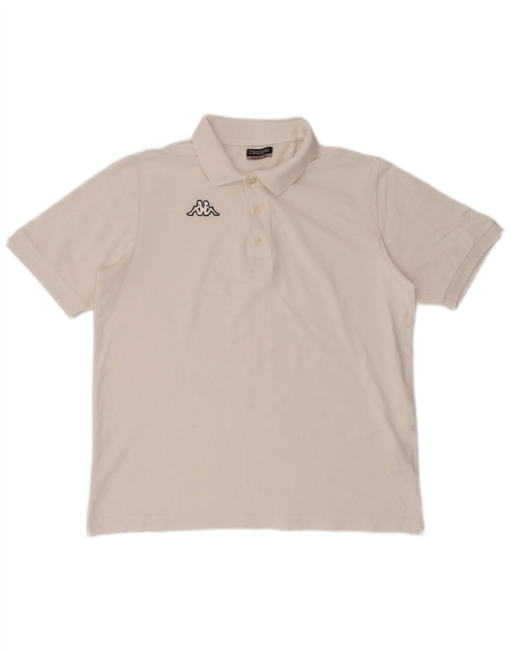 Polo Uomo KAPPA Cotone Medio Bianco