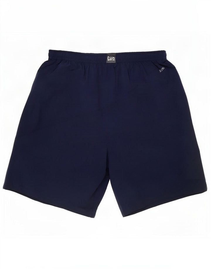 Pantaloncini sportivi Nike Dri Fit da uomo, grandi, in poliestere a righe blu navy