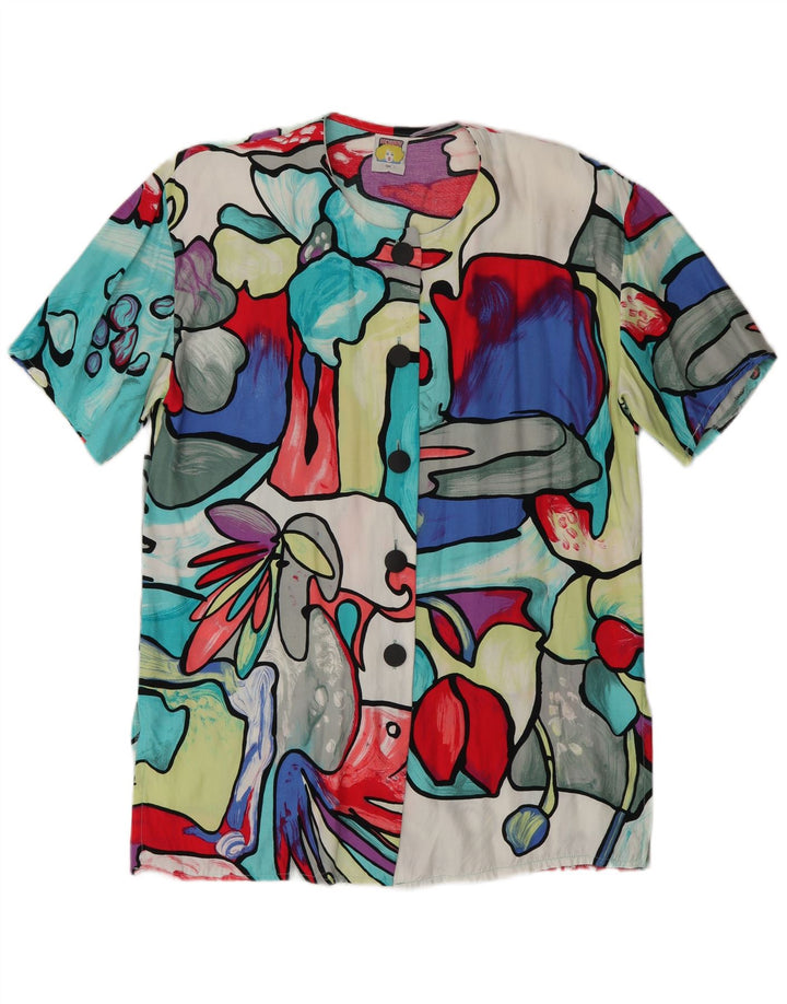 Camicetta da donna con motivo astratto C&A UK 16 grande multicolore