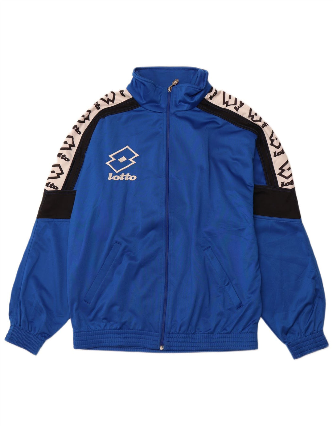 Giacca da ginnastica grafica da uomo LOTTO 2XL Poliestere color block blu