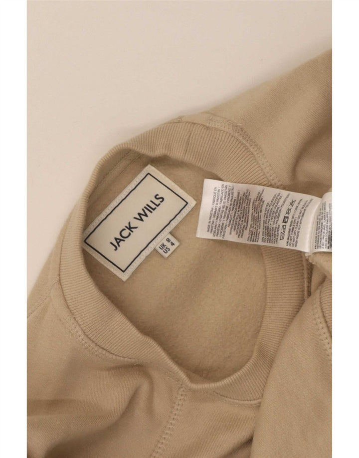 Felpa oversize da donna Jack Wills UK 8 Small Cotone beige
