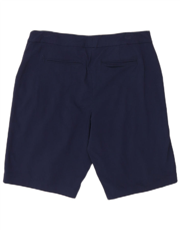 Pantaloncini chino da donna Izod US 12 Large W34 Rayon blu navy