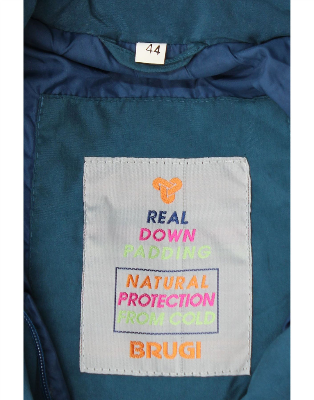 BRUGI Cappotto imbottito oversize con cappuccio da donna IT 44 Poliestere blu medio