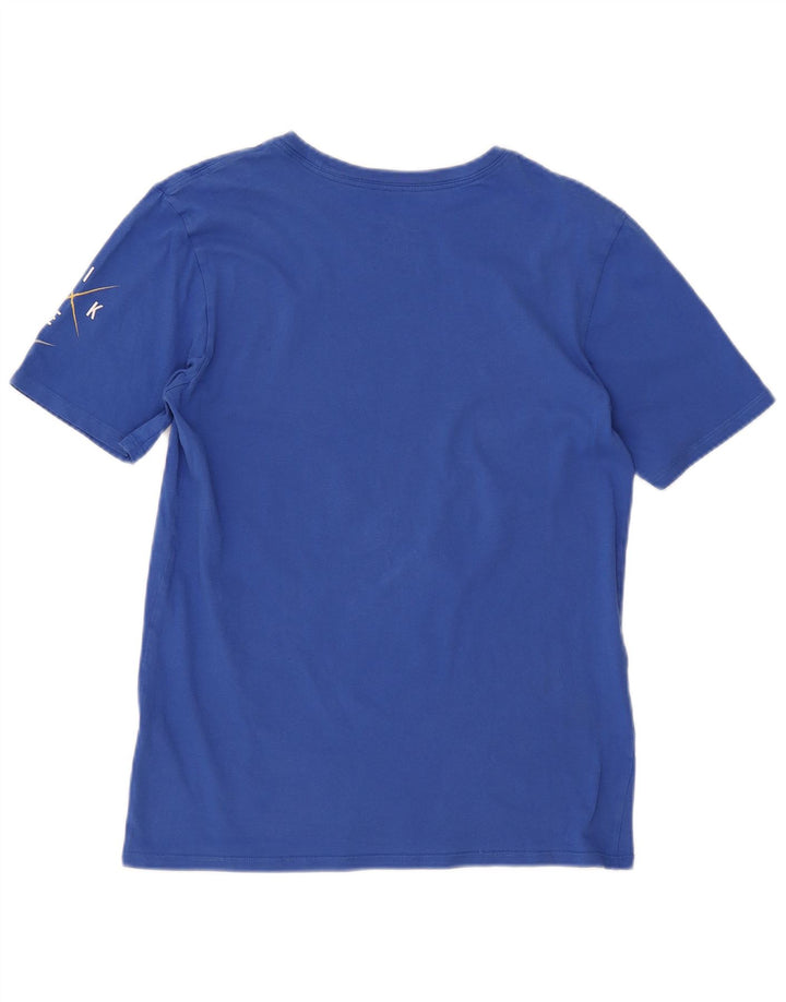 T-shirt grafica Nike da uomo con taglio atletico, piccola, in cotone blu