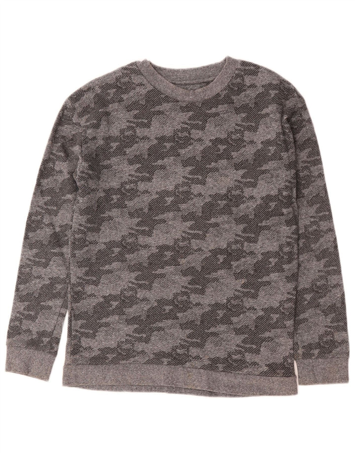 Felpa da bambino Marks & Spencer 12-13 anni in cotone mimetico grigio