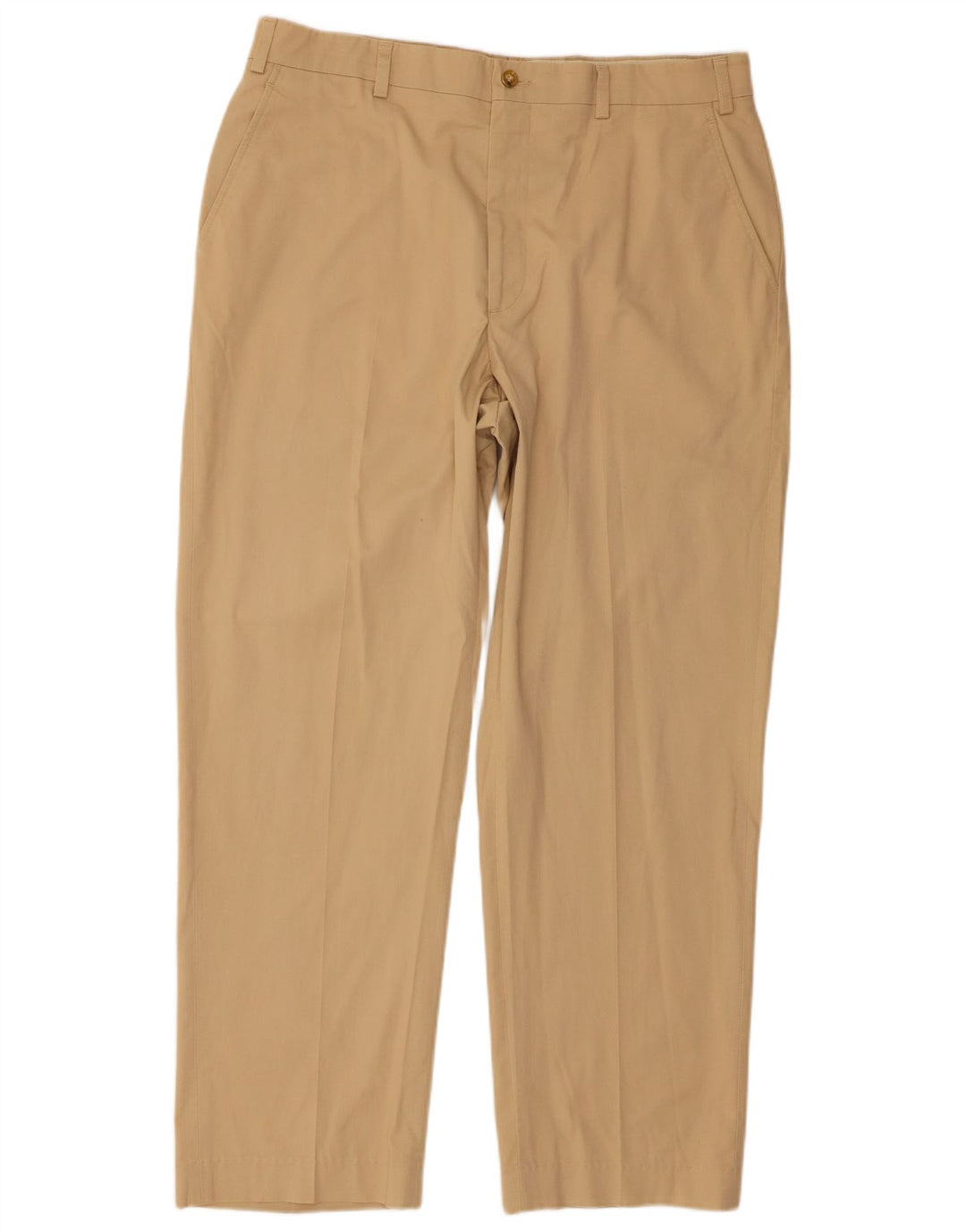 Pantaloni chino dritti da uomo Orvis W36 L30 poliestere beige