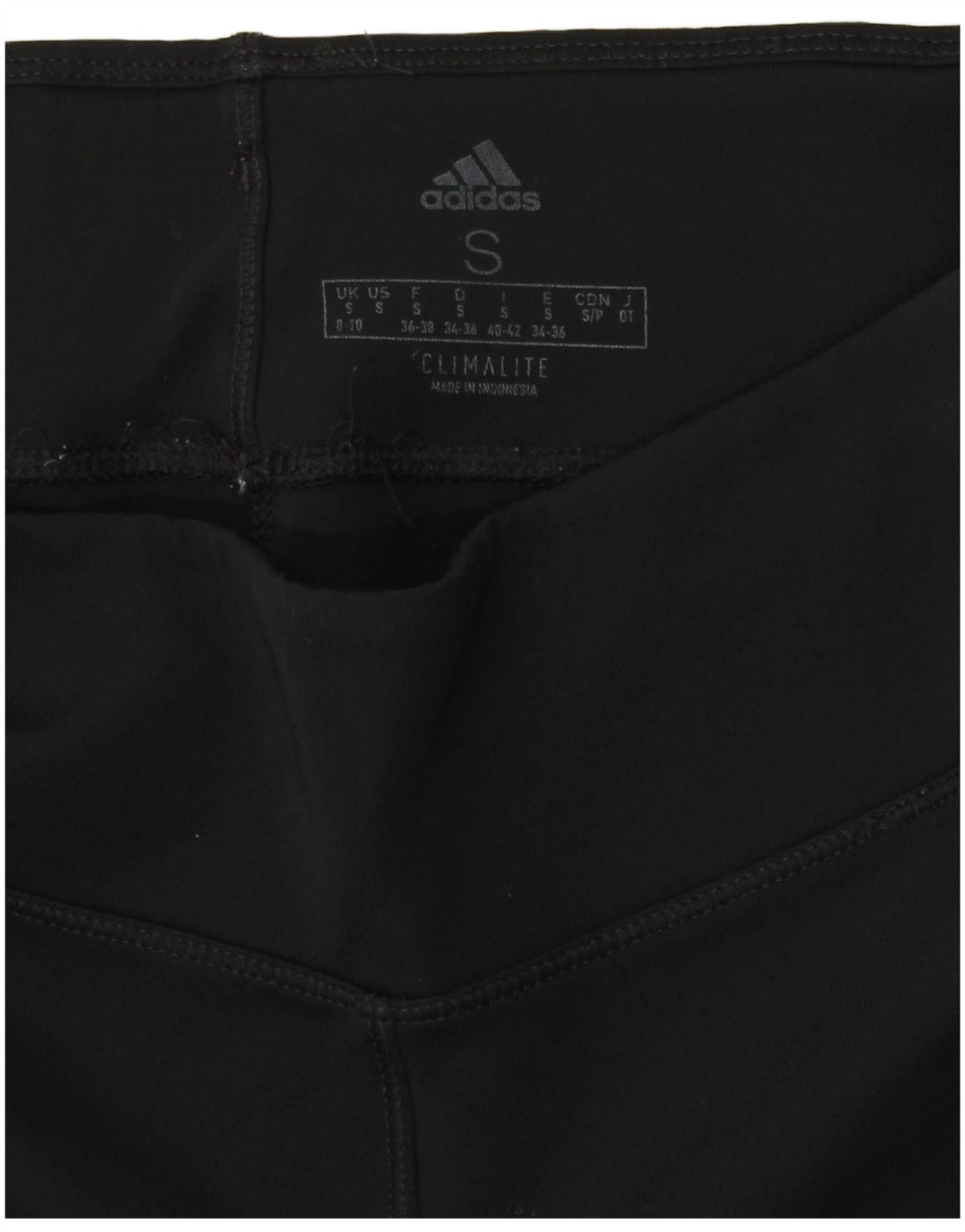 Leggings Adidas Climalite Capri da donna UK 8/10 piccolo nero
