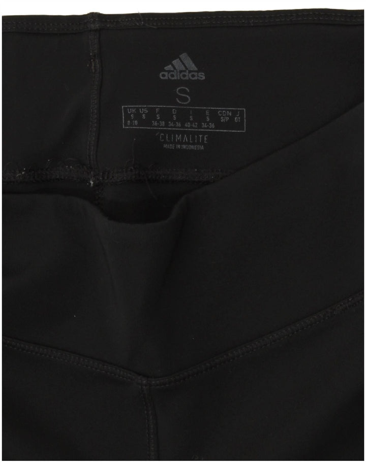 Leggings Adidas Climalite Capri da donna UK 8/10 piccolo nero