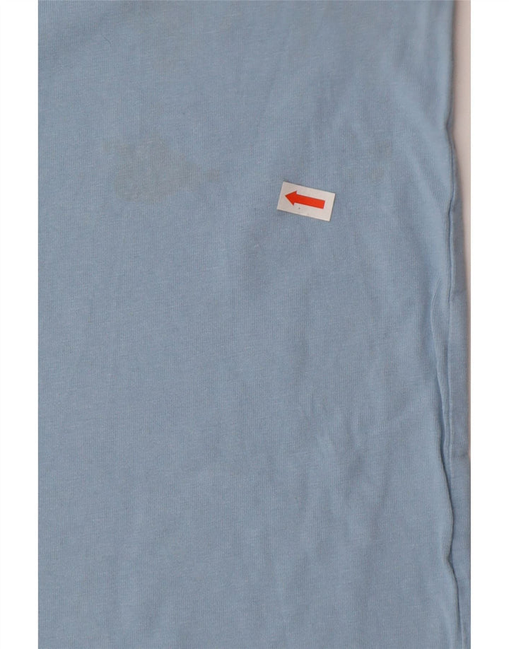 Crew Clothing T-shirt da uomo Top in cotone blu medio