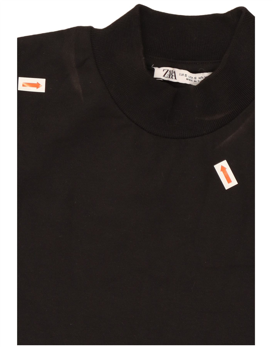 Felpa Zara Uomo Maglione Piccolo Cotone Nero