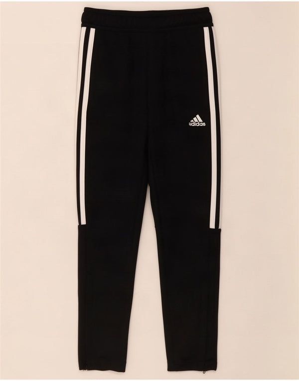 Pantaloni della tuta Adidas Aeroready da ragazzo 7-8 anni in poliestere nero
