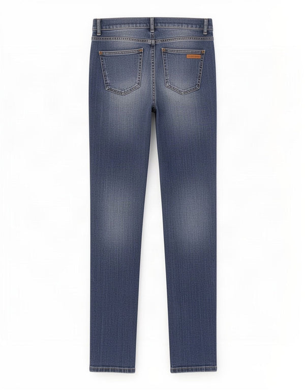 Jeans slim da donna Zara EU 42 Large W32 L34 Blu navy
