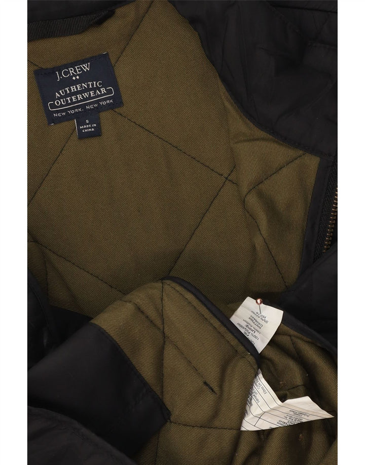 Gilet trapuntato da uomo J. CREW UK 36 piccolo poliestere nero