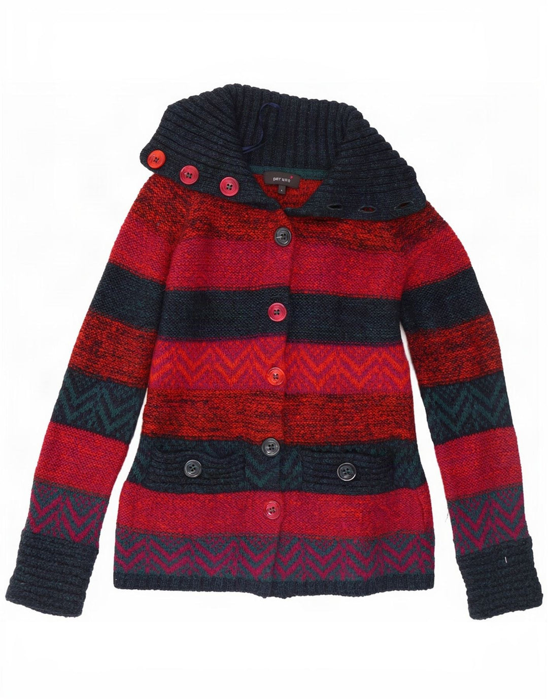 Maglione cardigan Marks & Spencer da donna Per Una UK 10 piccolo multicolore