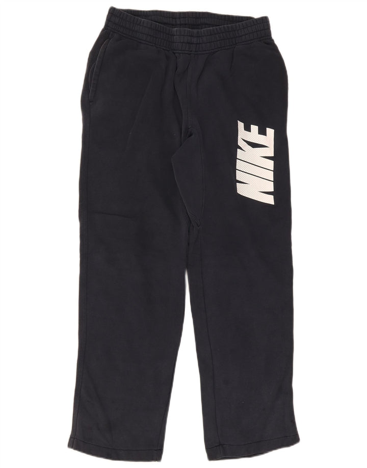 Pantaloni da tuta grafica Nike da uomo in cotone medio blu navy