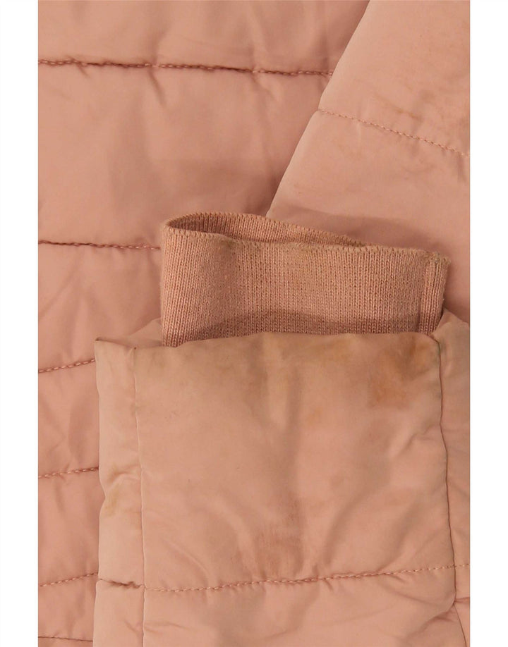 Giacca imbottita da donna Zara UK 12 poliestere rosa medio
