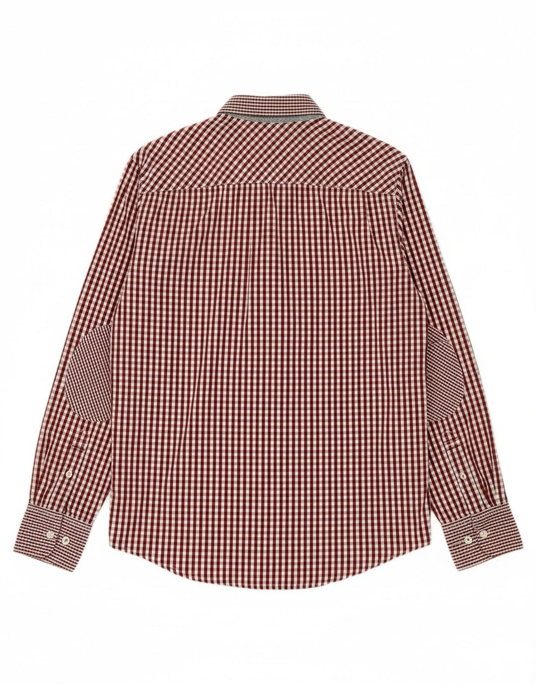 TOMMY HILFIGER Mens Coupe Ajustee Shirt Size 15 1/2 Medium Burgundy