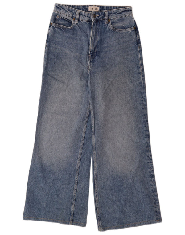 Lee Womens By H&M High Waist Wide Leg Jeans EU 36 Small W26 L29 Blue Cotton