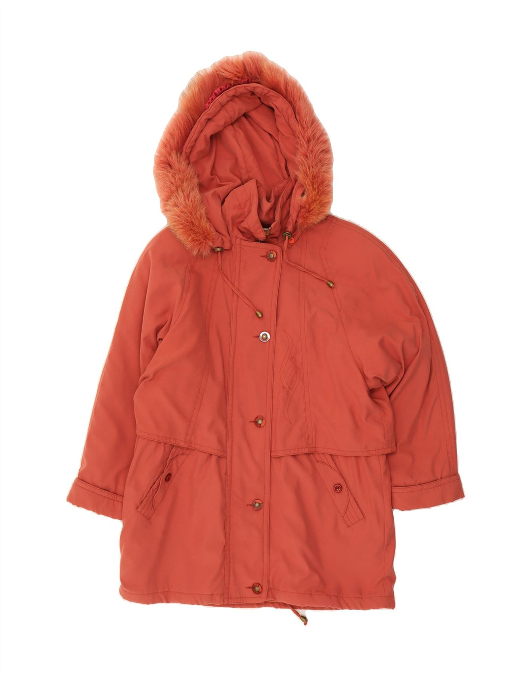 AIRFIELD Womens Oversized Hooded Windbreaker Jacket EU 36 Small Red Vintage AIRFIELD and Second-Hand AIRFIELD from Messina Hembry 