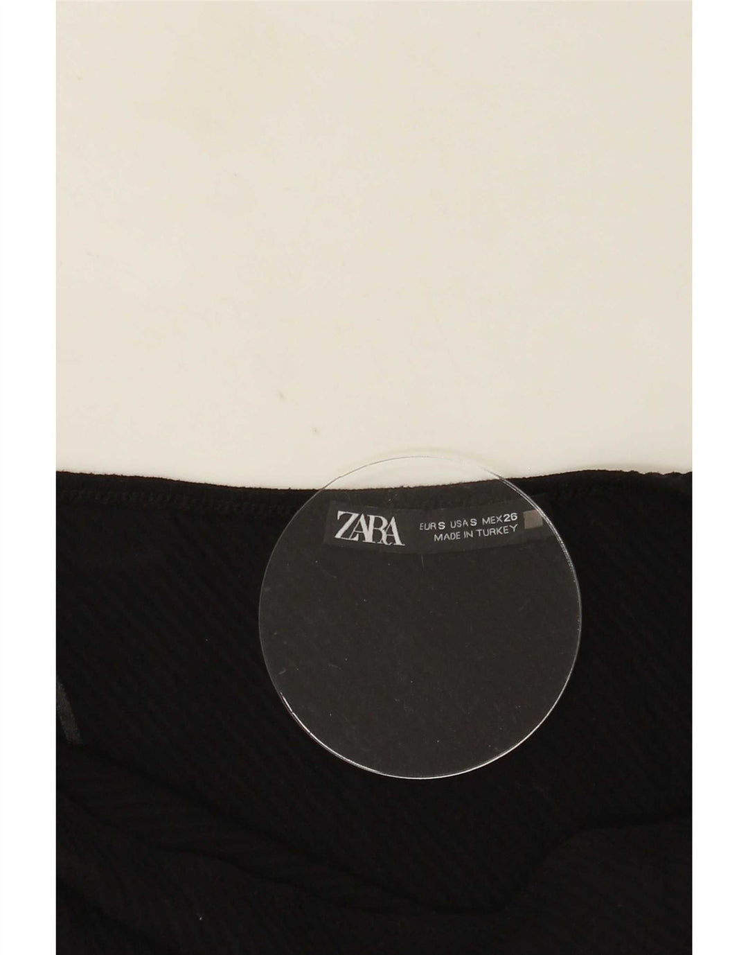 Top corto monospalla da donna Zara UK 8 piccolo nero