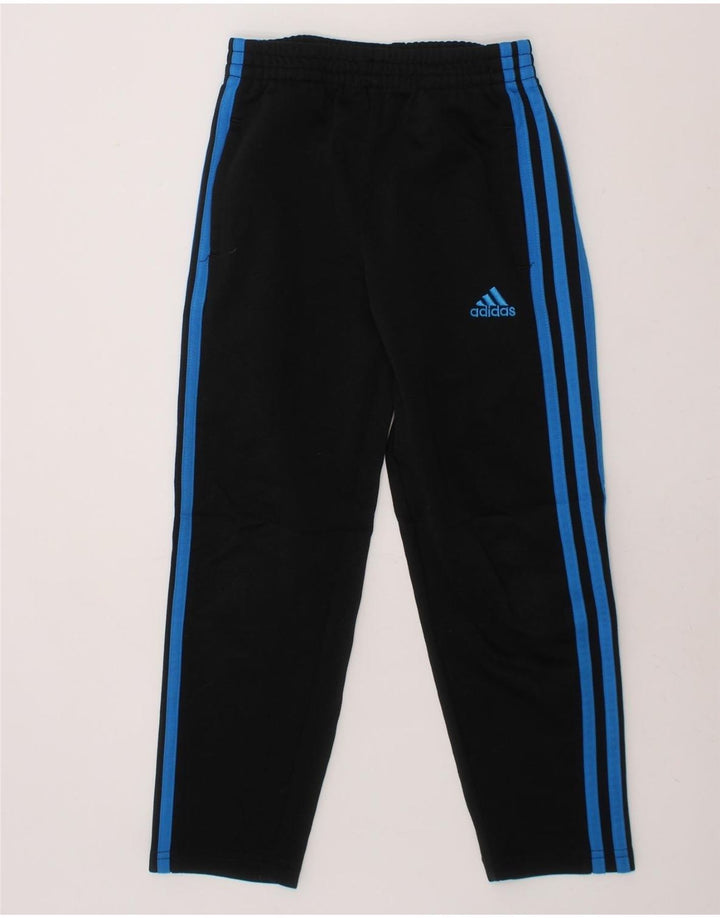 ADIDAS Boys Tracksuit Trousers 5-6 Years Black Polyester Vintage Adidas and Second-Hand Adidas from Messina Hembry 