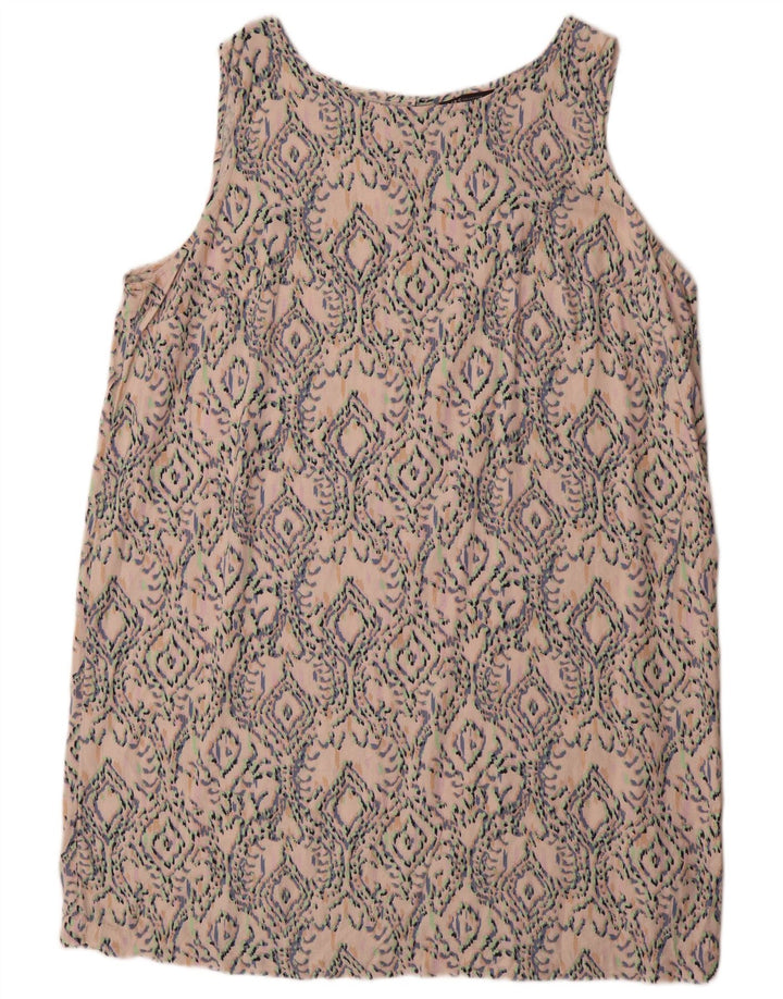 Abito a trapezio senza maniche da donna Marks & Spencer UK 22 3XL Ikat multicolore