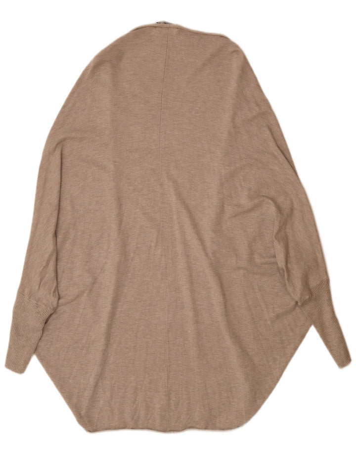 Maglione cardigan poncho da donna Zara UK 14 Beige medio