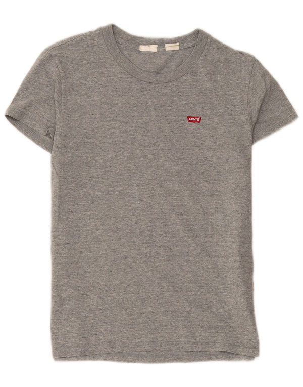 T-shirt da donna Levi's Top UK 12 Cotone screziato grigio medio