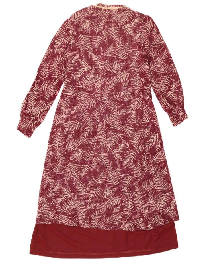 Set da 2 pezzi da donna Hilton UK 10 piccolo floreale bordeaux