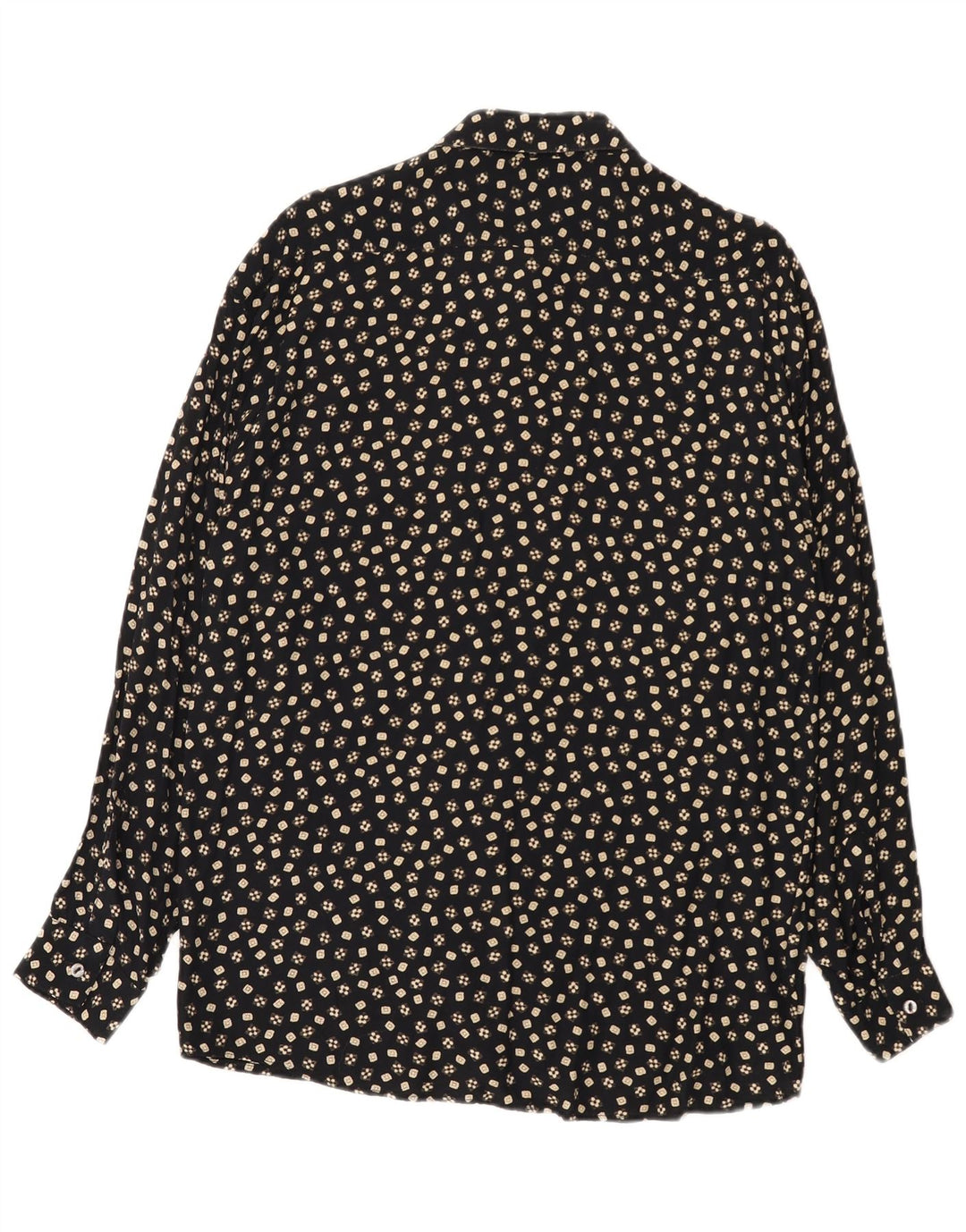 Camicia Uomo Tipo' S Viscosa Floreale Media Nera