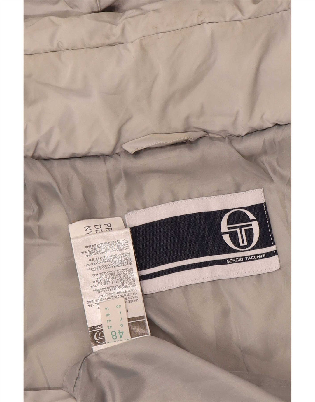 Giacca imbottita con cappuccio da donna Sergio Tacchini US 14 XL poliestere grigio