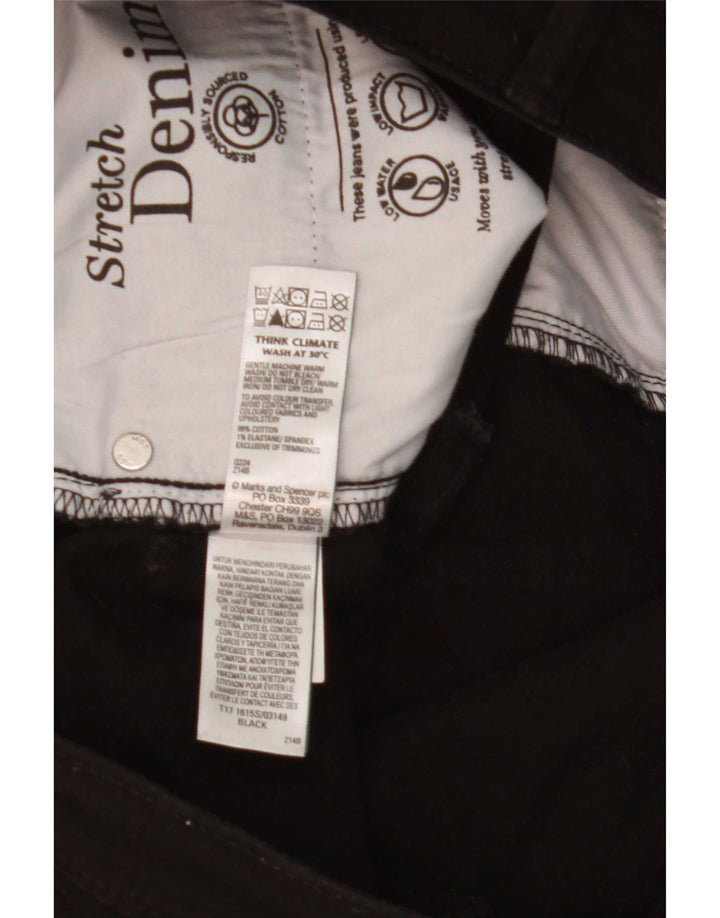 Jeans slim da uomo Marks & Spencer W32 L29 cotone nero