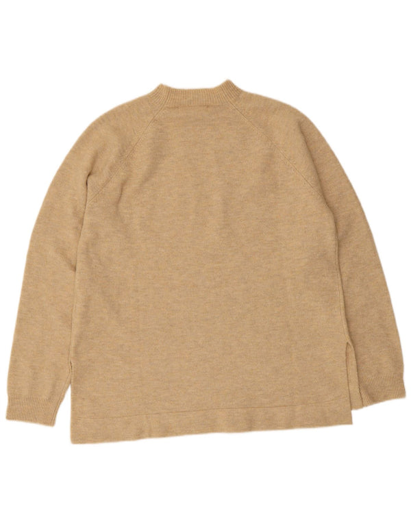 Maglione maglione a collo alto da donna Indi & Cold UK 14 Poliestere beige medio