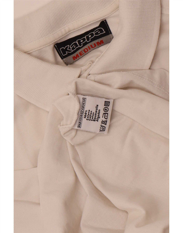 Polo Kappa Uomo Cotone Medio Bianco